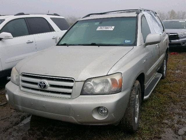 JTEDP21A850081784 - 2005 TOYOTA HIGHLANDER SILVER photo 2