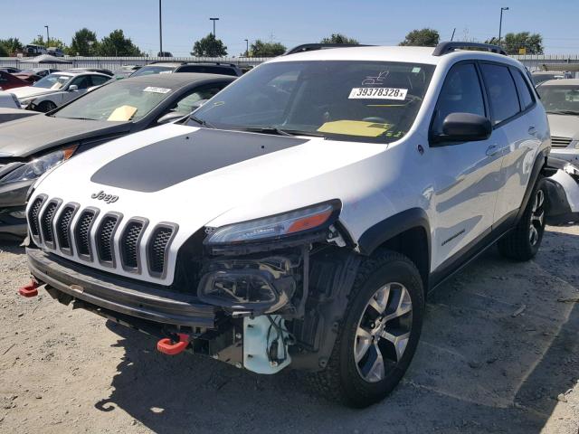 1C4PJMBB8EW310726 - 2014 JEEP CHEROKEE T WHITE photo 2