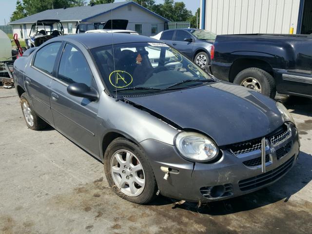 1B3ES56C15D127226 - 2005 DODGE NEON SXT GRAY photo 1