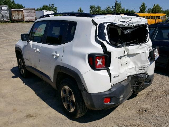 ZACCJBAB4HPG07448 - 2017 JEEP RENEGADE S WHITE photo 3