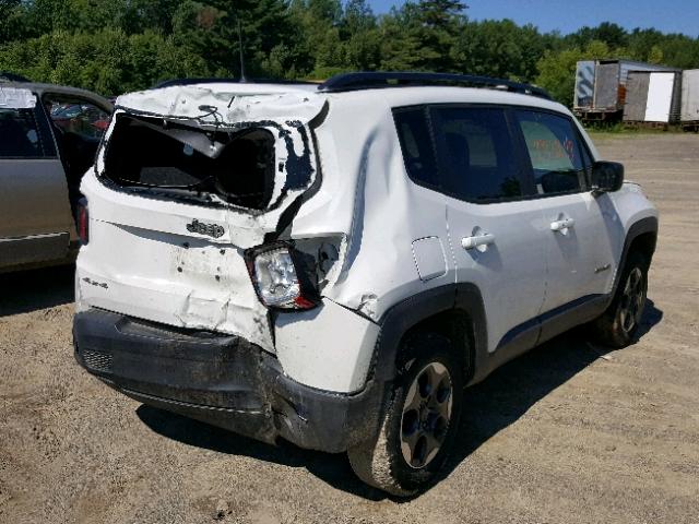 ZACCJBAB4HPG07448 - 2017 JEEP RENEGADE S WHITE photo 4