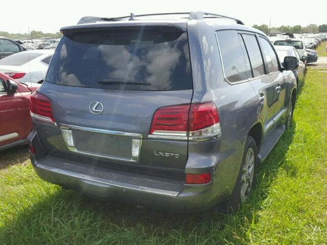 JTJHY7AXXD4107469 - 2013 LEXUS LX 570 GRAY photo 4