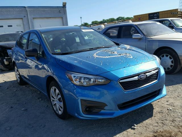 4S3GTAA67J1724763 - 2018 SUBARU IMPREZA BLUE photo 1