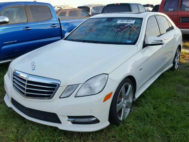 WDDHF5KB5CA588916 - 2012 MERCEDES-BENZ E 350 WHITE photo 2