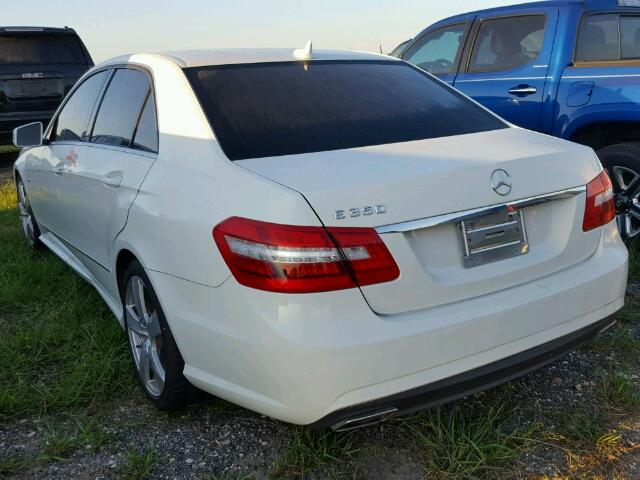 WDDHF5KB5CA588916 - 2012 MERCEDES-BENZ E 350 WHITE photo 3