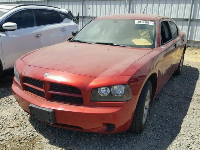 2B3KA43R88H162801 - 2008 DODGE CHARGER RED photo 2