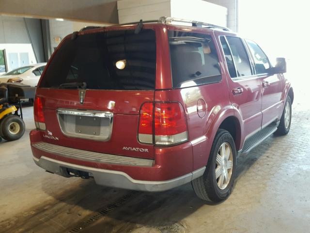 5LMEU68H25ZJ30638 - 2005 LINCOLN AVIATOR 红色 照片 4