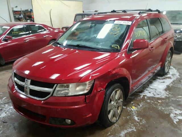 3D4PG5FV3AT113619 - 2010 DODGE JOURNEY SX MAROON photo 2