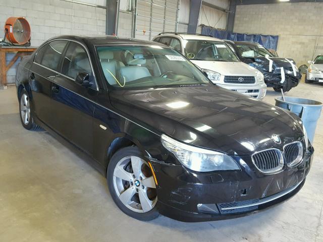 WBANV13528CZ57158 - 2008 BMW 528 XI BLACK photo 1