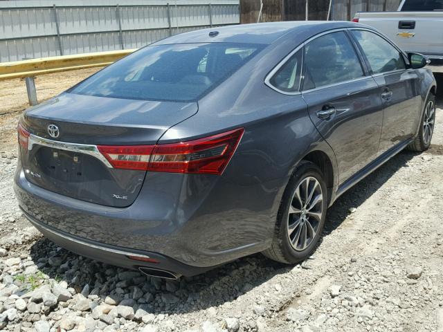 4T1BK1EB7JU282890 - 2018 TOYOTA AVALON XLE GRAY photo 4