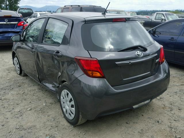 VNKKTUD3XHA077516 - 2017 TOYOTA YARIS L GRAY photo 3