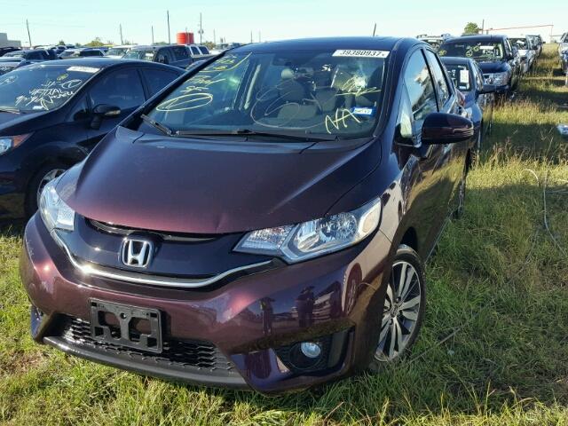 3HGGK5G81FM719847 - 2015 HONDA FIT EX PURPLE photo 2