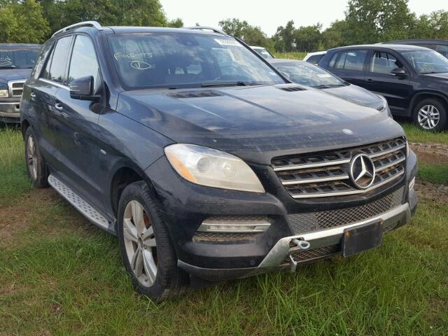 4JGDA5HB2CA018396 - 2012 MERCEDES-BENZ ML BLACK photo 1