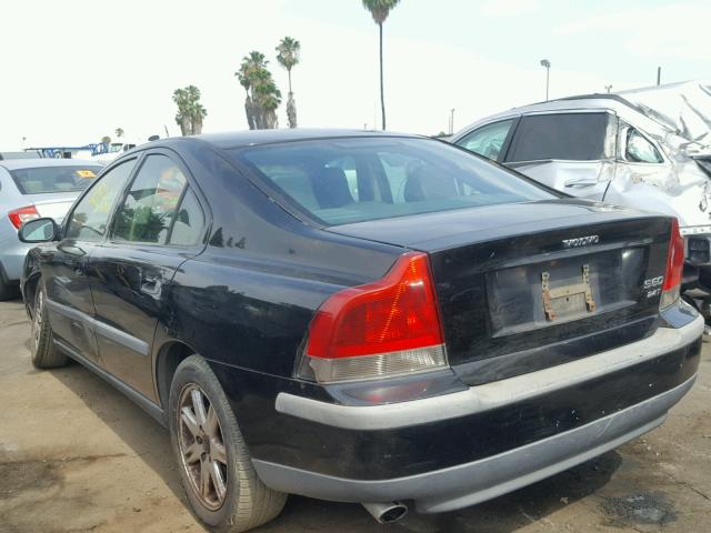 YV1RS58D412015302 - 2001 VOLVO S60 2.4T BLACK photo 3