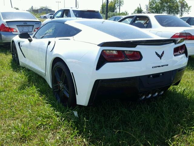 1G1YM2D74F5106806 - 2015 CHEVROLET CORVETTE S WHITE photo 3