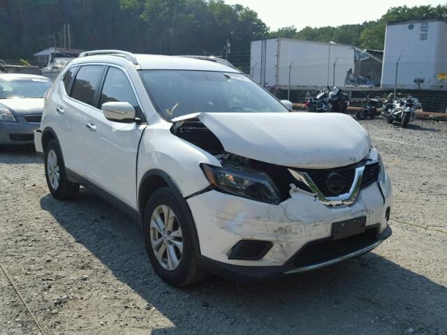 5N1AT2MV5EC758544 - 2014 NISSAN ROGUE S WHITE photo 1