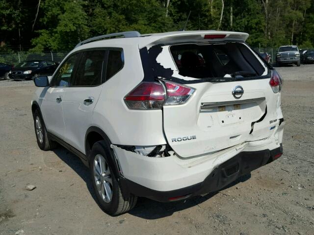 5N1AT2MV5EC758544 - 2014 NISSAN ROGUE S WHITE photo 3