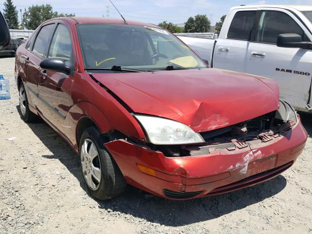 1FAFP34N75W257843 - 2005 FORD FOCUS ZX4 RED photo 1