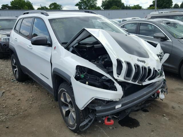 1C4PJMBB0GW220182 - 2016 JEEP CHEROKEE T WHITE photo 1