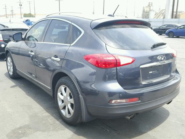 JNKAJ09E08M305548 - 2008 INFINITI EX35 BASE BLUE photo 3