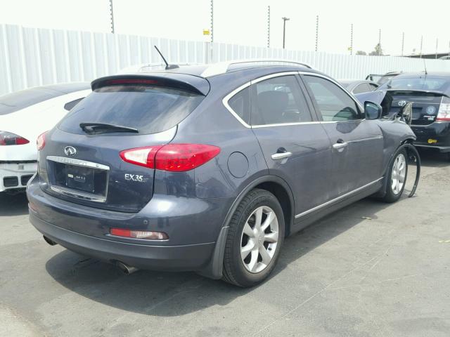 JNKAJ09E08M305548 - 2008 INFINITI EX35 BASE BLUE photo 4