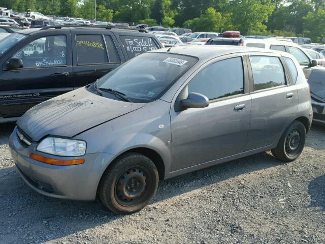 KL1TD66647B754962 - 2007 CHEVROLET AVEO BASE Gri fotoğraf 9