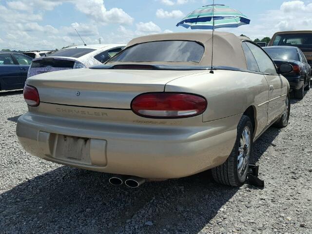 3C3EL55H4XT574661 - 1999 CHRYSLER SEBRING JX GOLD photo 4