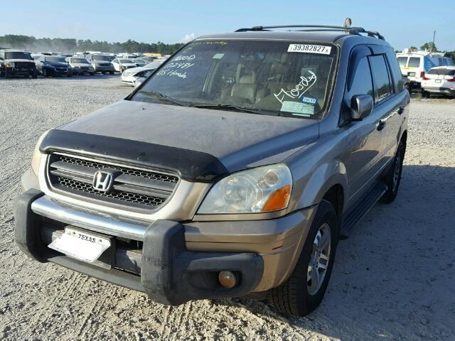 5FNYF18505B013220 - 2005 HONDA PILOT GOLD photo 2