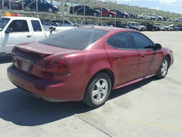 2G2WP552861173859 - 2006 PONTIAC GRAND PRIX MAROON photo 4