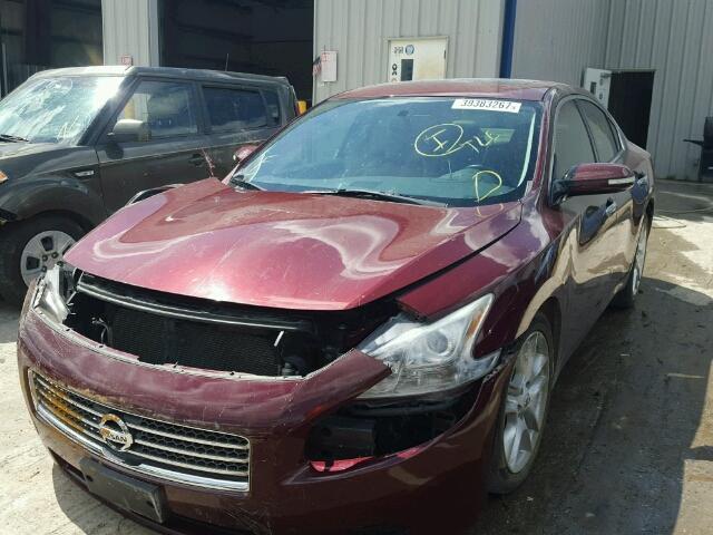 1N4AA5AP4AC862802 - 2010 NISSAN MAXIMA S MAROON photo 2