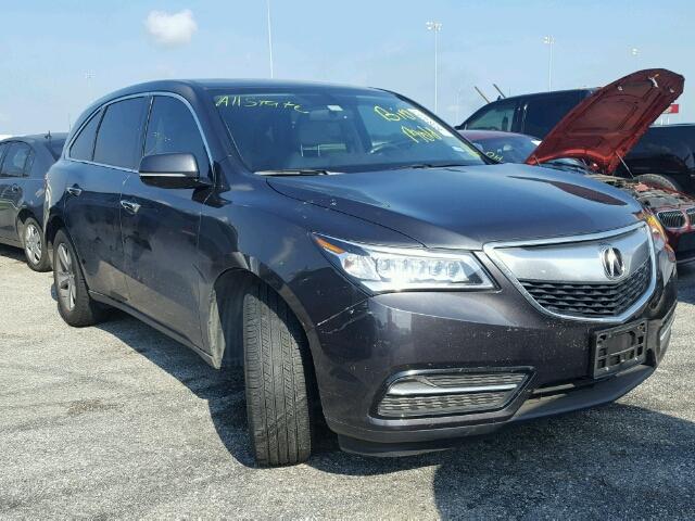 5FRYD4H20FB022285 - 2015 ACURA MDX BLACK photo 1