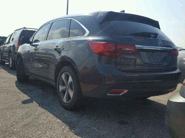 5FRYD4H20FB022285 - 2015 ACURA MDX BLACK photo 3