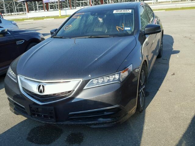 19UUB3F56FA007362 - 2015 ACURA TLX GRAY photo 2