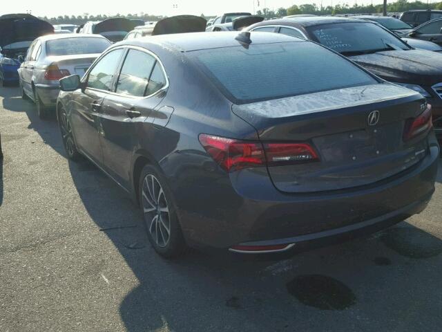 19UUB3F56FA007362 - 2015 ACURA TLX GRAY photo 3