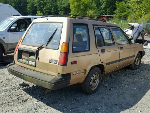 JT2AL32V6G3661667 - 1986 TOYOTA TERCEL DEL TAN photo 4