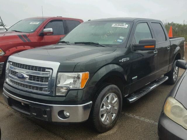 1FTFW1CT2EKE88884 - 2014 FORD F150 BLACK photo 2