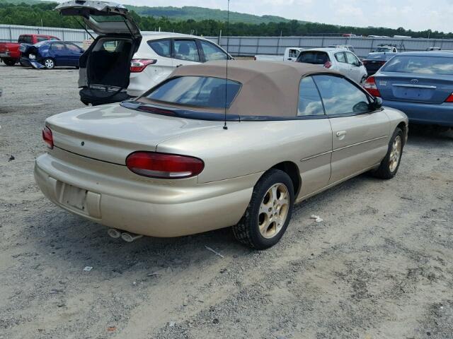 3C3EL55H0XT516076 - 1999 CHRYSLER SEBRING JX GOLD photo 4