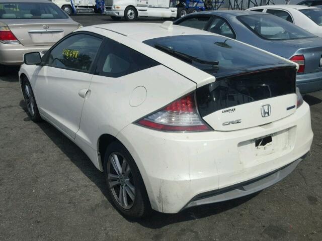 JHMZF1D45BS004219 - 2011 HONDA CR-Z WHITE photo 3