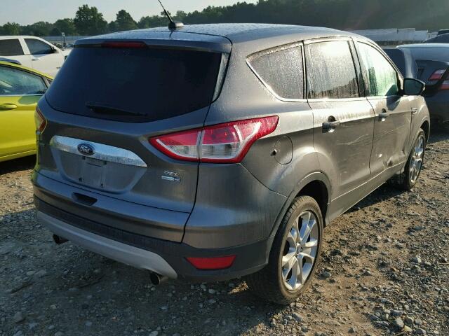 1FMCU9H9XDUD40601 - 2013 FORD ESCAPE SEL GRAY photo 4