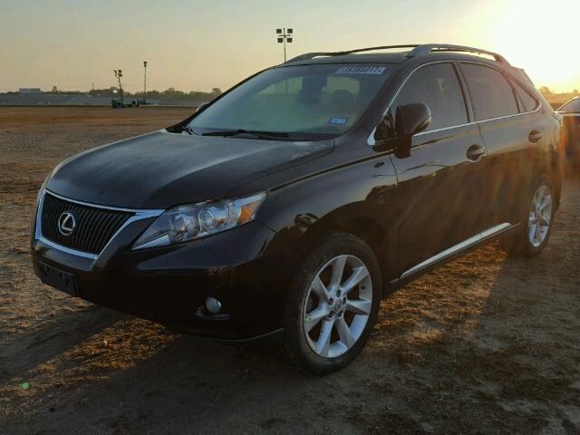 2T2ZK1BA8BC042675 - 2011 LEXUS RX 350 BLACK photo 2