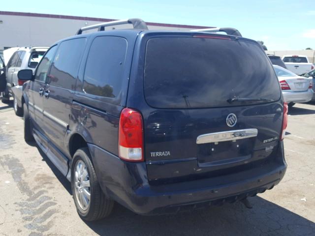 4GLDV131X7D131340 - 2007 BUICK TERRAZA IN BLUE photo 3