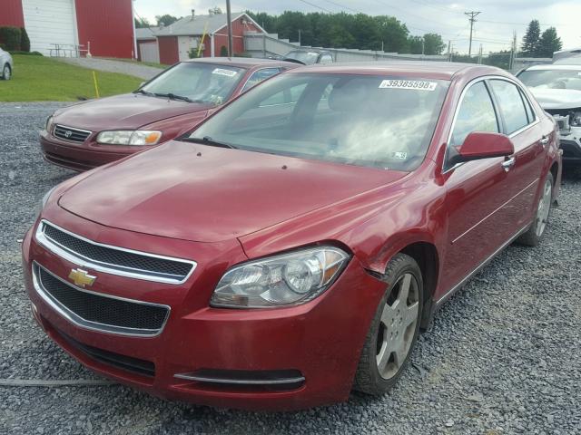 1G1ZC5E09CF334199 - 2012 CHEVROLET MALIBU 1LT მუქწითელი ფოტო 2