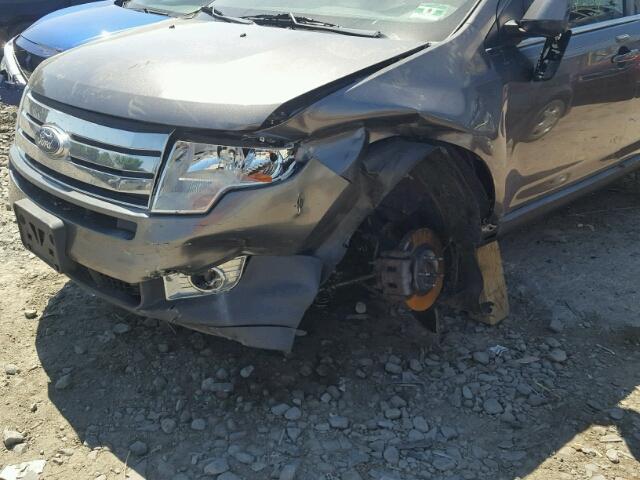 2FMDK4KC6ABB79490 - 2010 FORD EDGE LIMIT GRAY photo 9