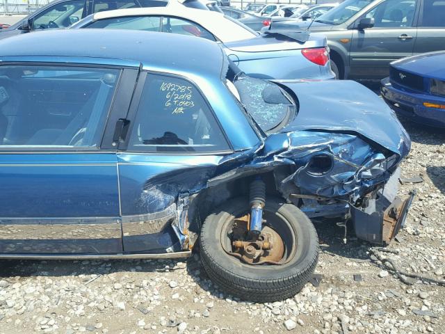 2G4WB14TXL1414079 - 1990 BUICK REGAL CUST BLUE photo 10