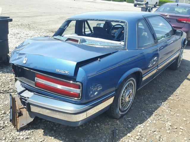 2G4WB14TXL1414079 - 1990 BUICK REGAL CUST BLUE photo 4