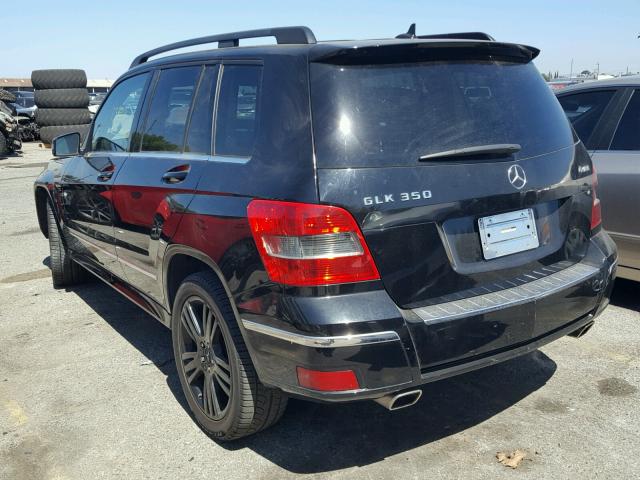 WDCGG8HB4BF573802 - 2011 MERCEDES-BENZ GLK 350 4M BLACK photo 3