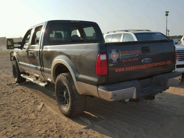 1FTSW21R98EB53958 - 2008 FORD F250 SUPER BROWN photo 3