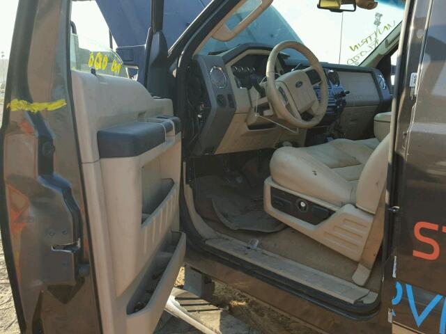 1FTSW21R98EB53958 - 2008 FORD F250 SUPER BROWN photo 9