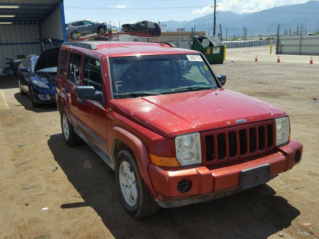 1J8HG48K06C197280 - 2006 JEEP COMMANDER RED photo 1