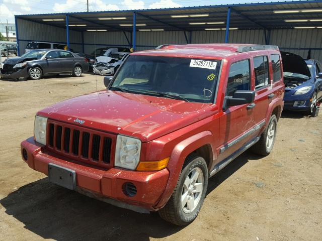 1J8HG48K06C197280 - 2006 JEEP COMMANDER RED photo 2